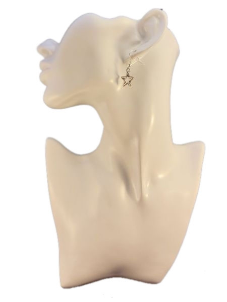 Stern Ohrringe Vintage Optik Star Himmel Nacht